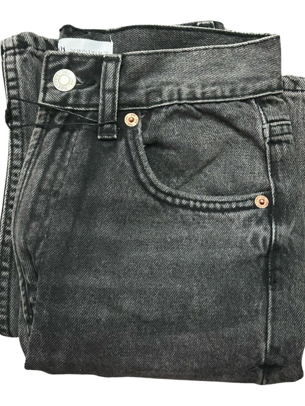 Zara Slim Women's Jeans in Washed Black